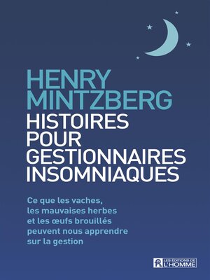 cover image of Histoires pour gestionnaires insomniaques